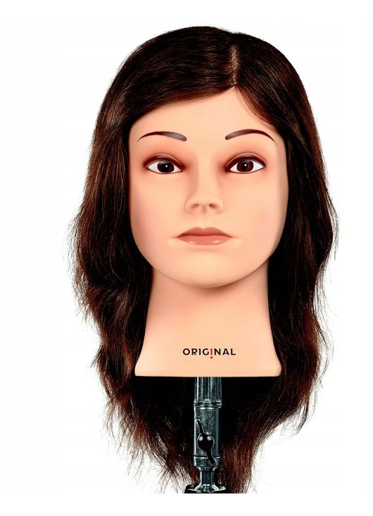 Sibel Kadeřnická hlavička Lisa světle hnědá 30-45 cm 100% přírodní vlasy