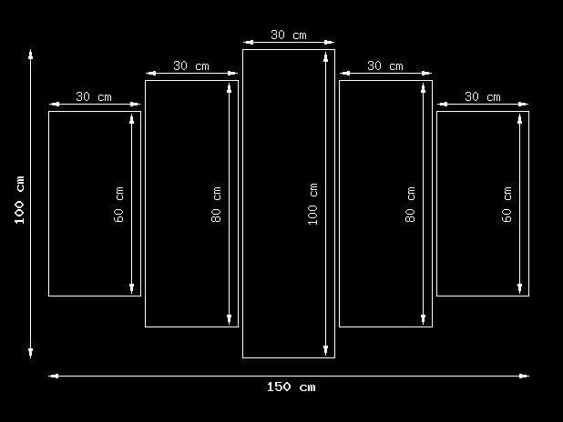 100cm 150cm obraz 5 elem Szara dama ścienny druk cyfrowy Stan opakowania oryginalne