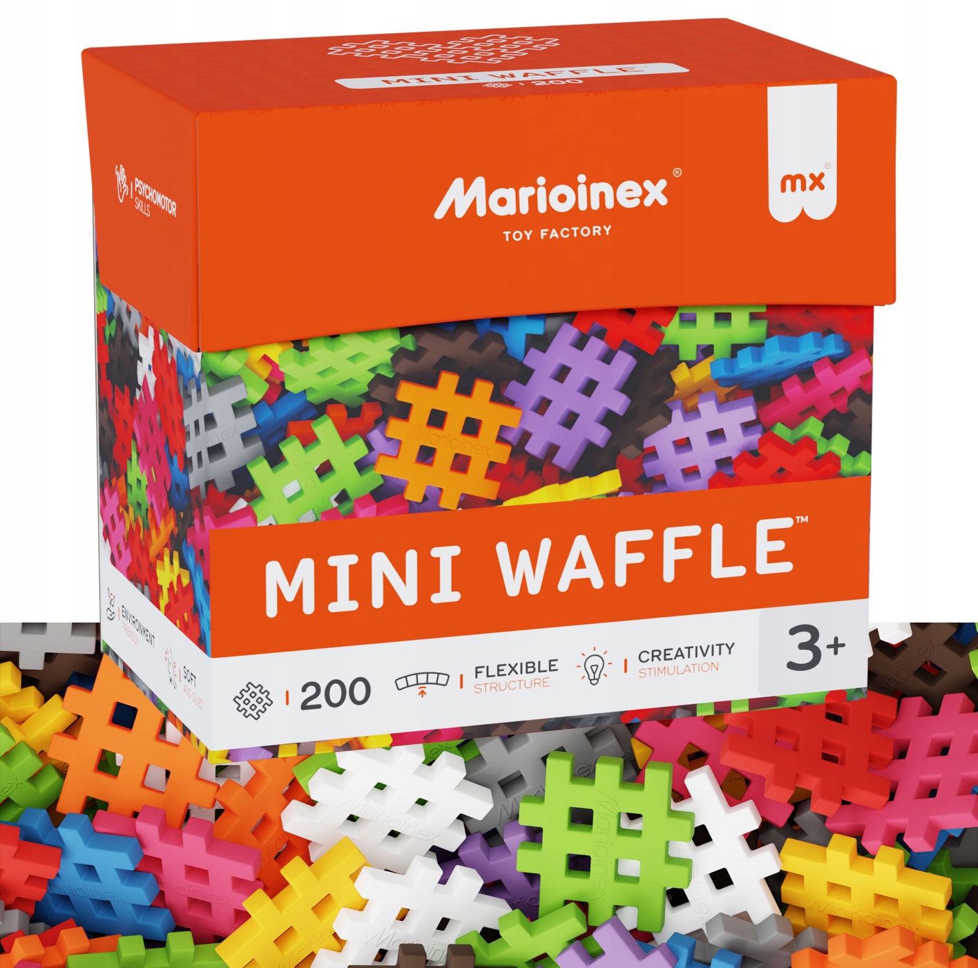 Marioinex Klocki Wafle Mini 200SZT