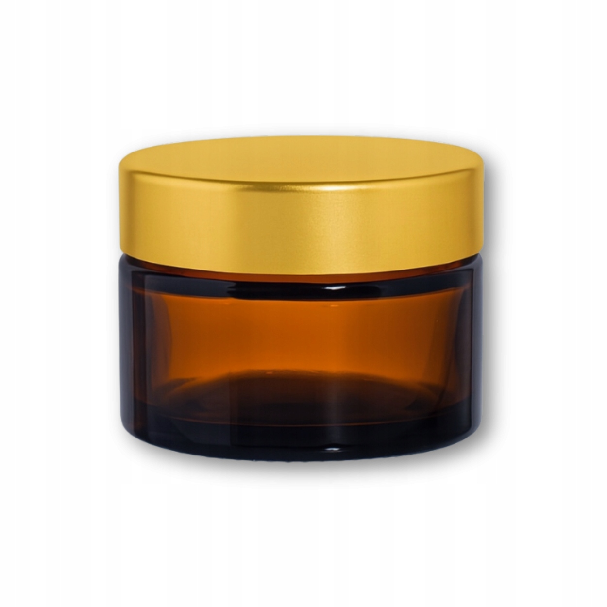 100 sztuk x Słoik szklany 30 ml brąz Uv z złotą nakrętką