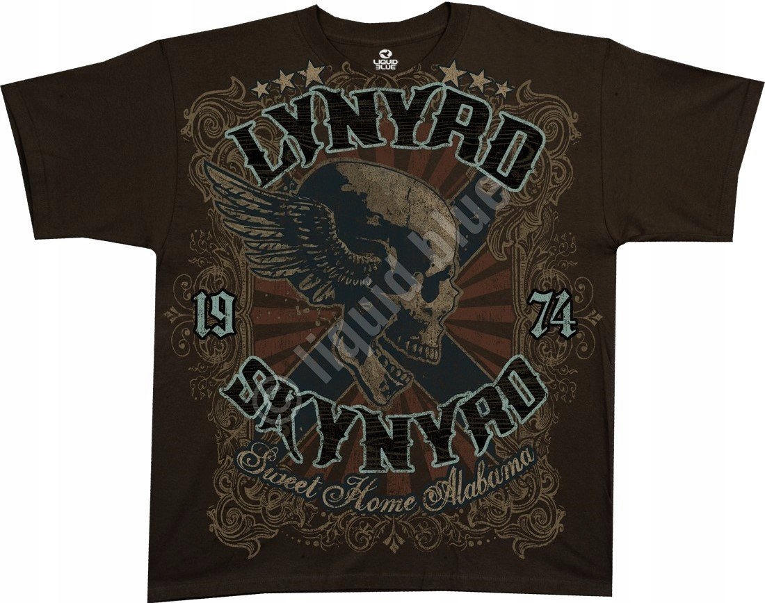 Lynyrd Skynyrd Sweet Home Alabama Liquid Blue L