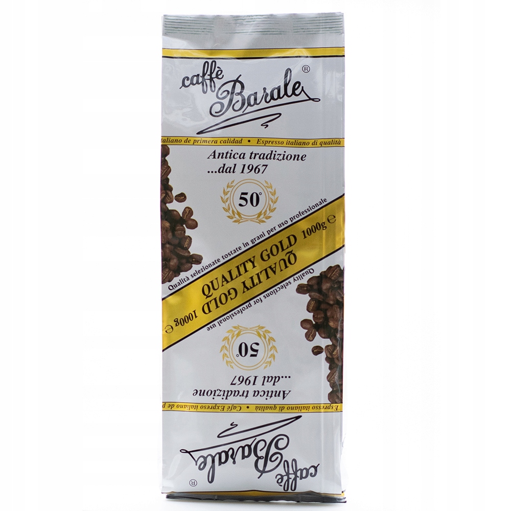 Levně Baralle Quality Gold Káva zrna 1 kg italská prémiová káva 1000 g