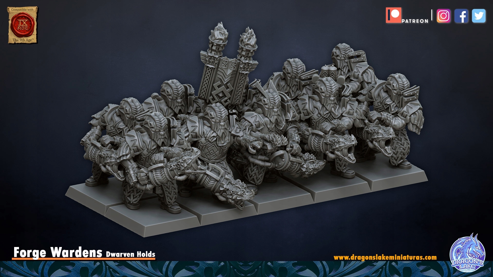 Dwarven Forge Wardens x10 - DL Miniatures