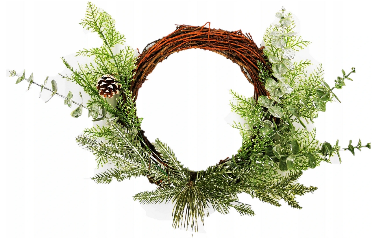 

450 Stroik Świąteczny Wianek Ozdoba Świerk Sosna