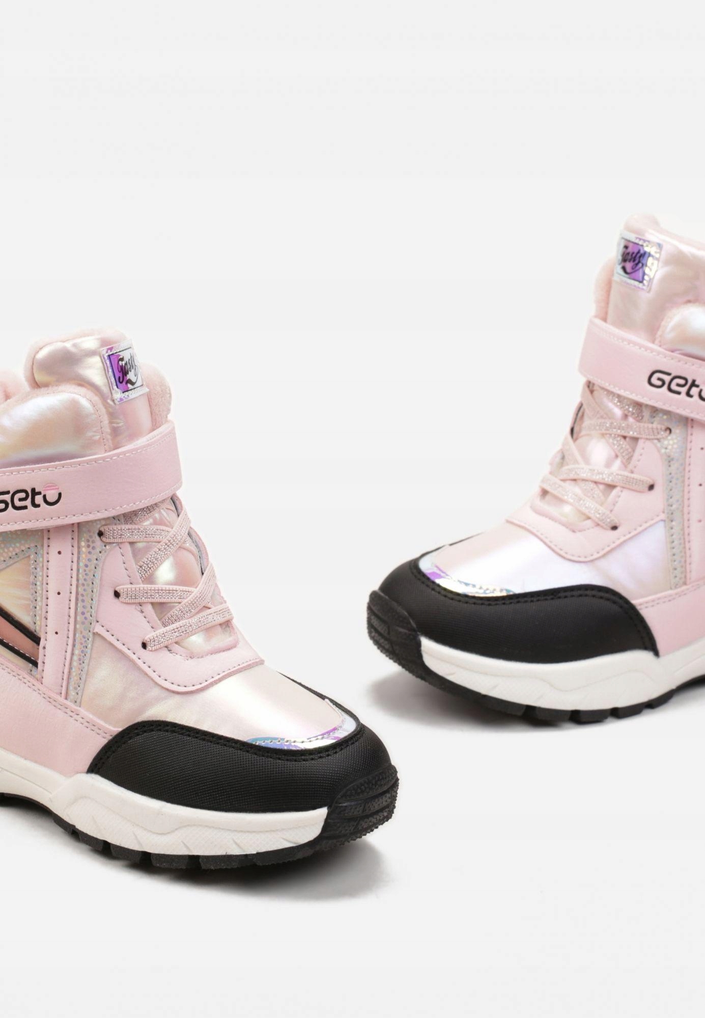 Born2Be Różowe Botki 30 Zima Ekoskóra Materiał skóra ekologiczna