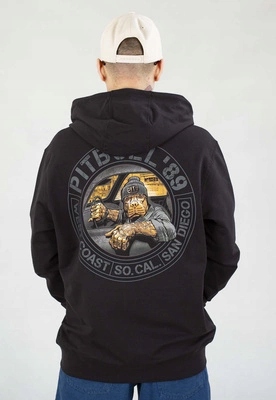 Mikina Pit Bull S Kapucí Zip Driving černá