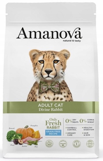 Levně Amanova Cat Adult Divine Rabbit – králík 1,5 kg