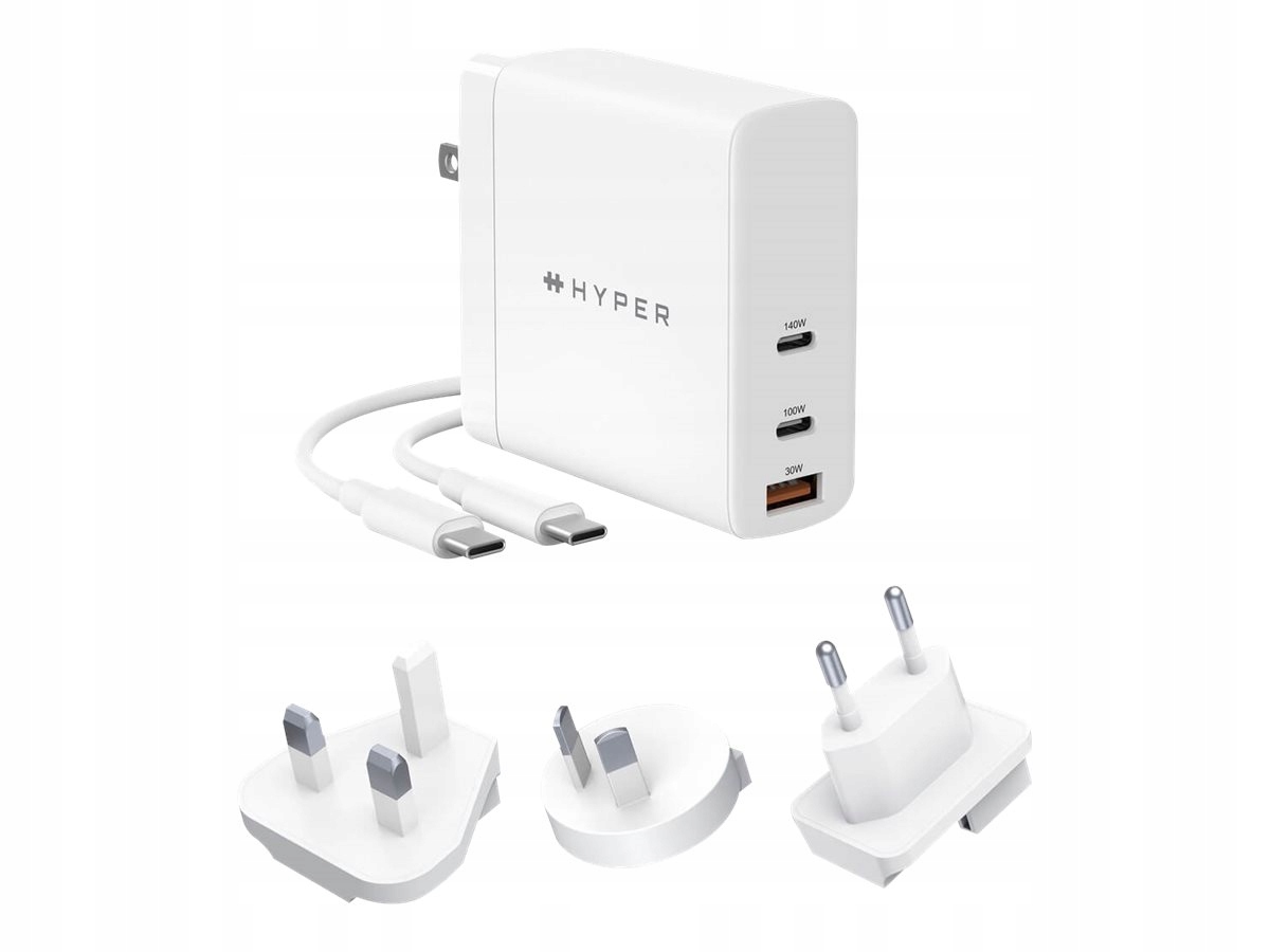 HyperJuice GaN 140W Usb-c nabíječka Bílá