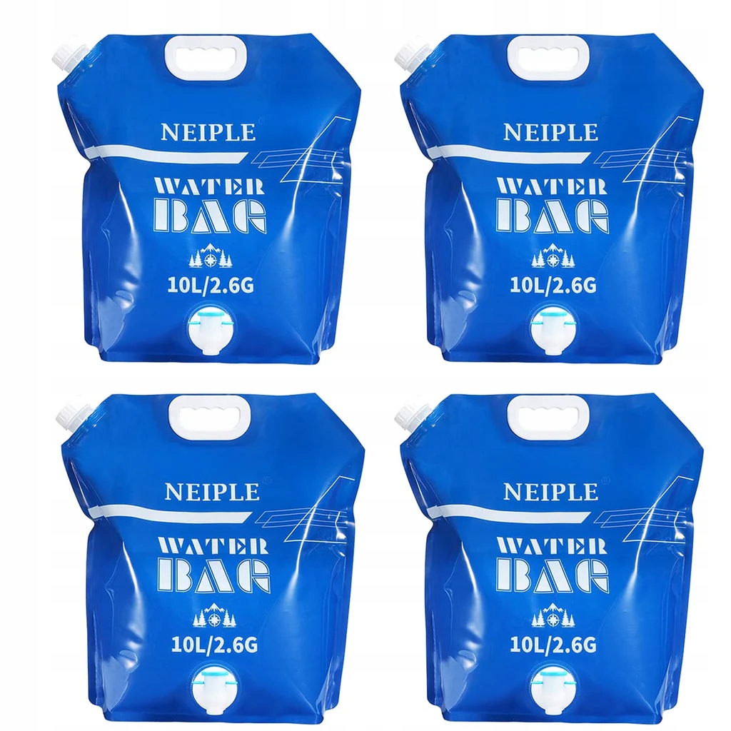 KANISTER BUKŁAK WOREK SKŁADANY NA WODĘ 10 L kranik