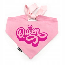 Levně Personalizovaná růžová Nákrčník pro psa Queen Psiakrew L