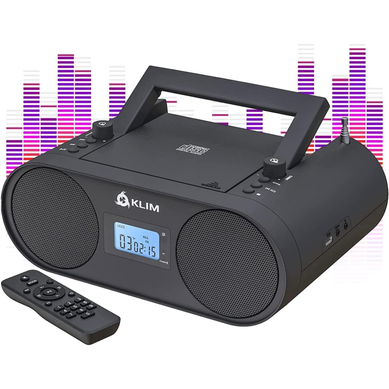 Bezdrátový Radio Boombox Bluetooth Usb Přehrávač MP3 Am Fm