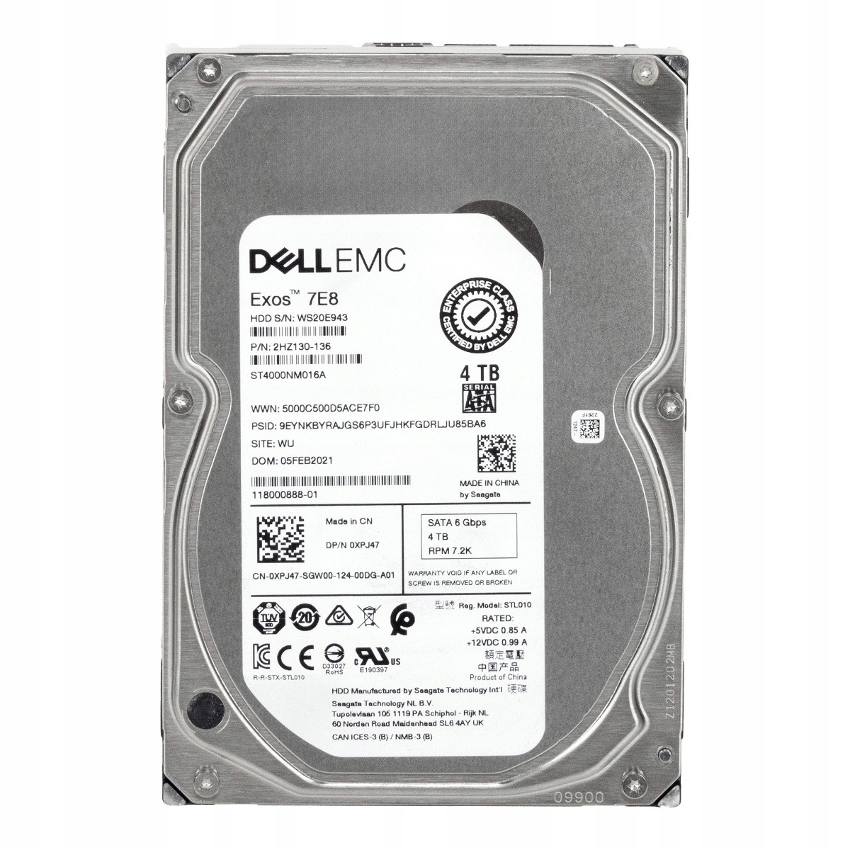 Dysk twardy Seagate Dell ST4000NM016A 4TB Sata III 3,5" Cctv Monitoring