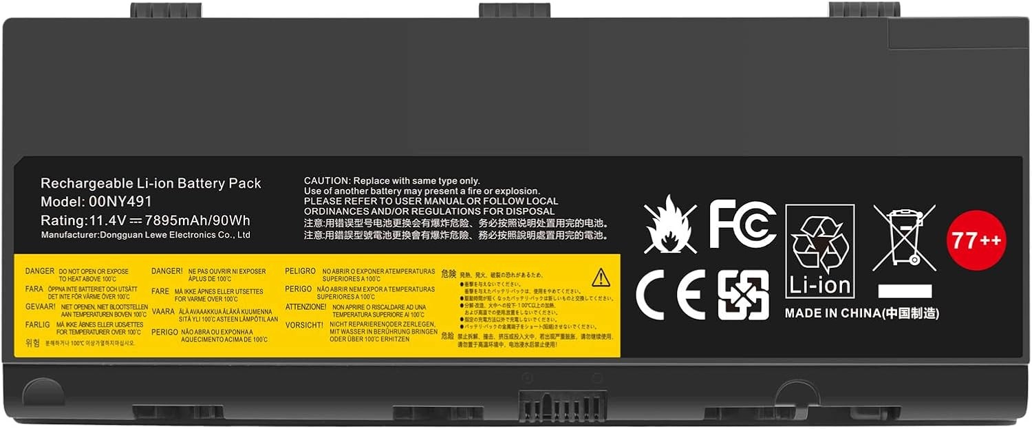 Bateria Do Laptopa Asuncell 90Wh 11.4V Zamienna 00NY493 Do Lenovo ThinkPad