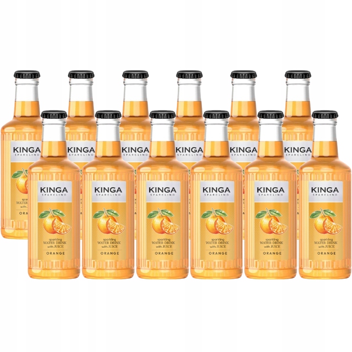 Levně Kinga Sparclino Pomerančový Sycený nápoj 250 ml x 12 kusů