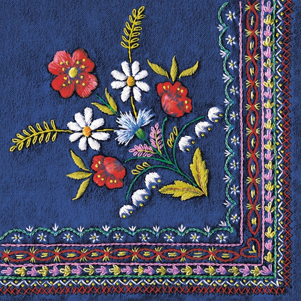 Maki Serwetki Folk Góry Haft Pieniński 33X33 CM Slog 056601 20 Sztuk