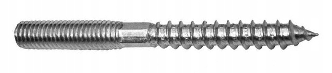 

Dwugwint 8x60mm śruba wkręt metal-drewno -100