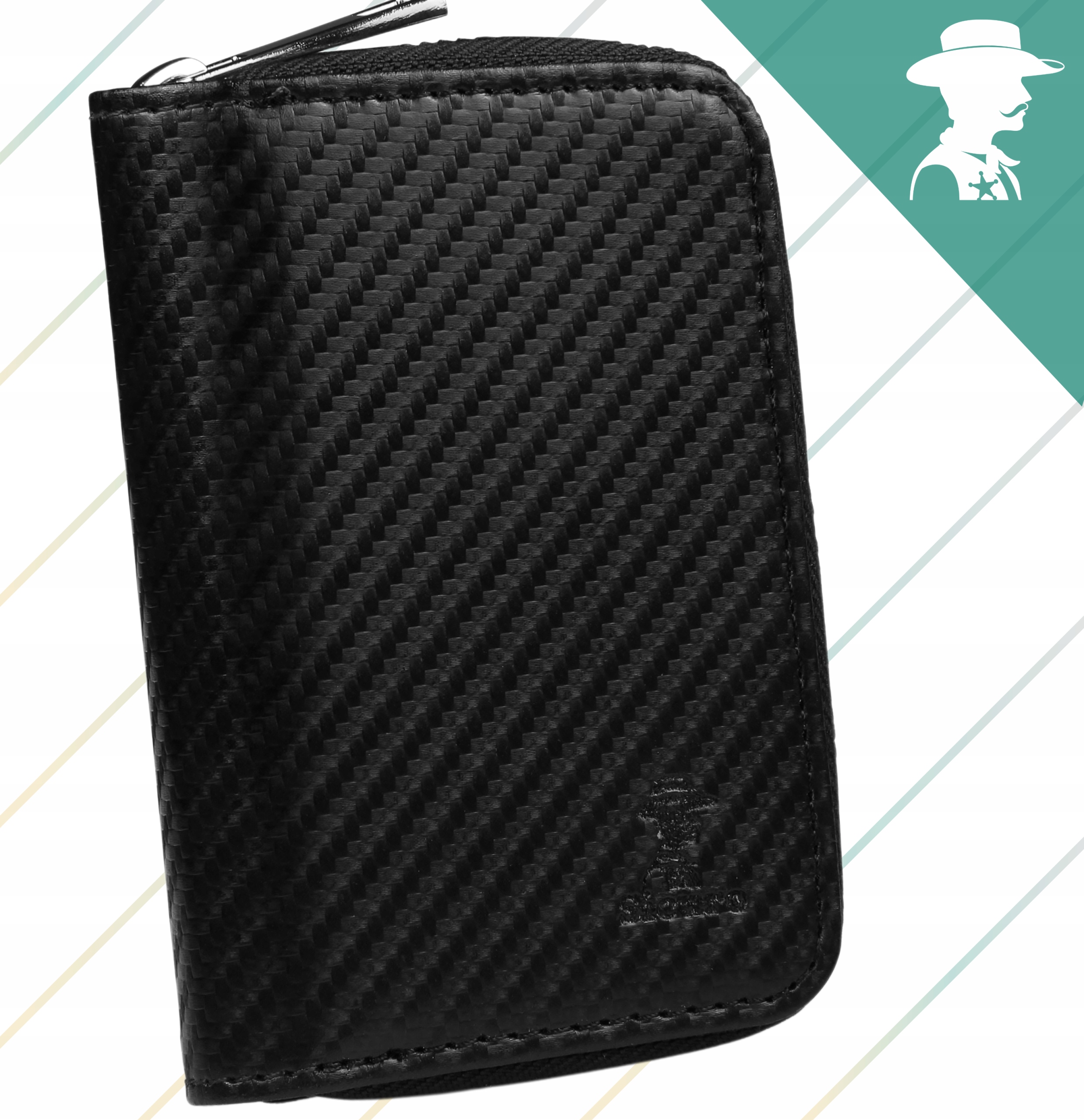 3 w 1 Etui Ochrona na Kluczyk Samochodowy Keyless RFID NFC Portfel Czarny Materiał dominujący inny