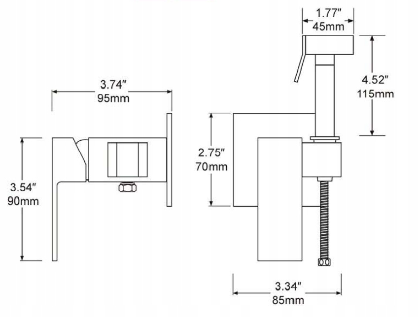 Bateria Bidetowa BIDETKA Podtynkowa do Łazienki EAN (GTIN) 5905523410976