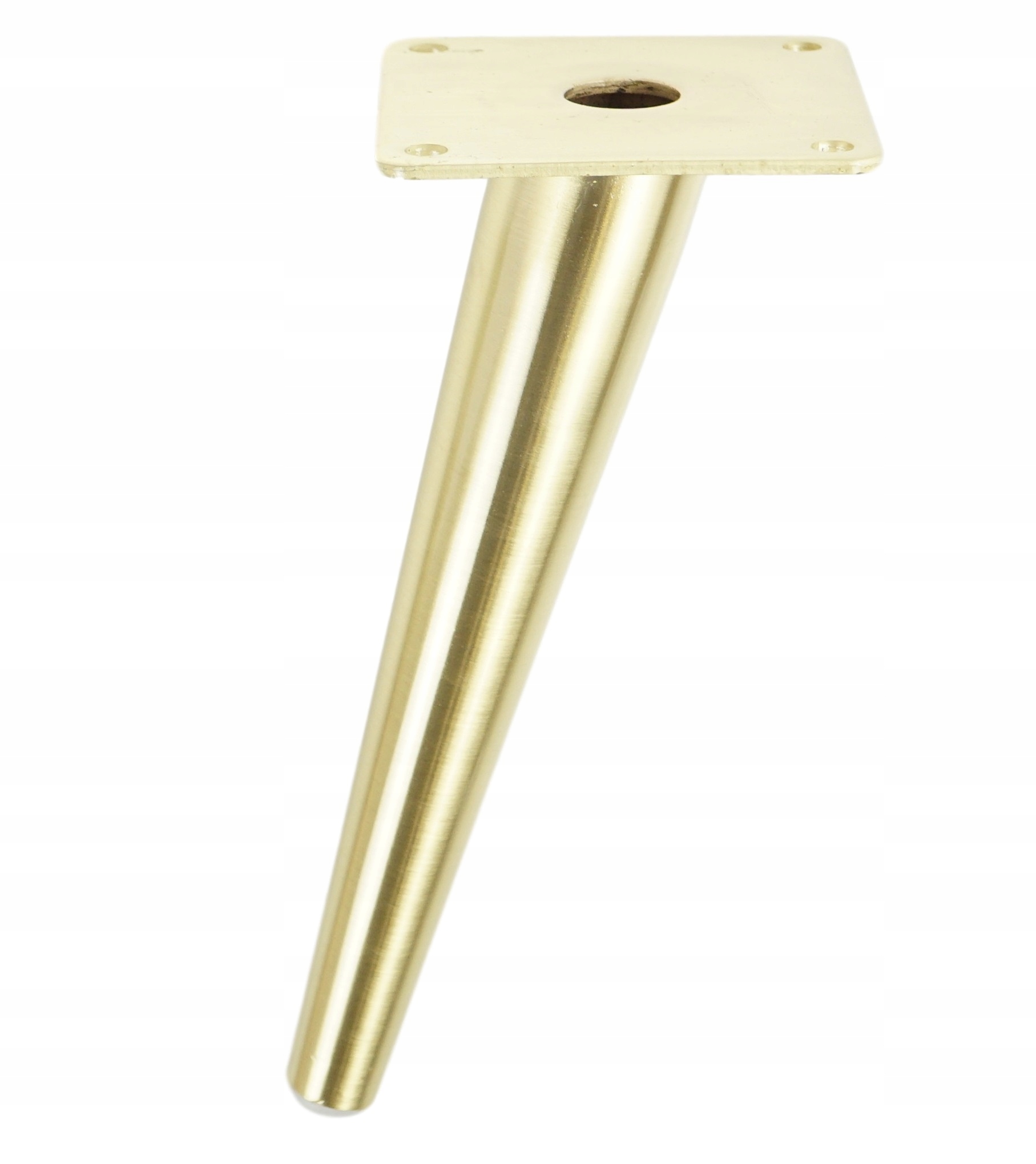 

Noga stalowa stożek skośna 18 cm blacha, złoty