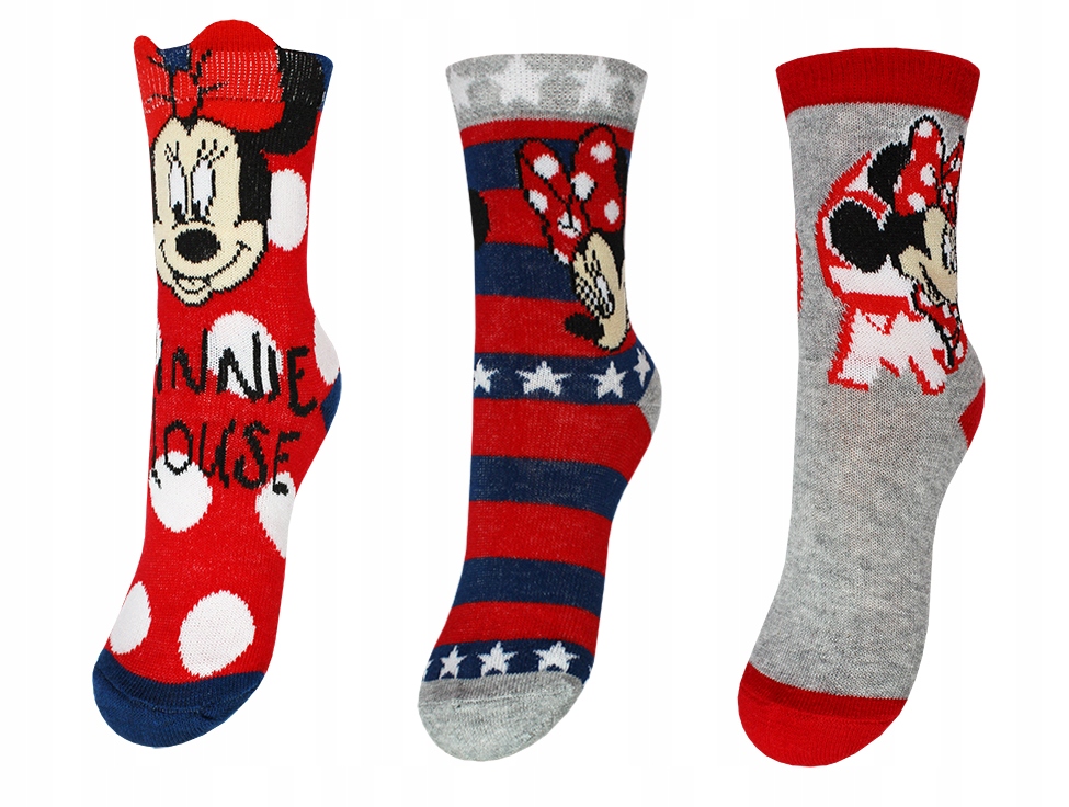 

Myszka Minnie Skarpetki Dla Dziewczynki 3PAK 31/34