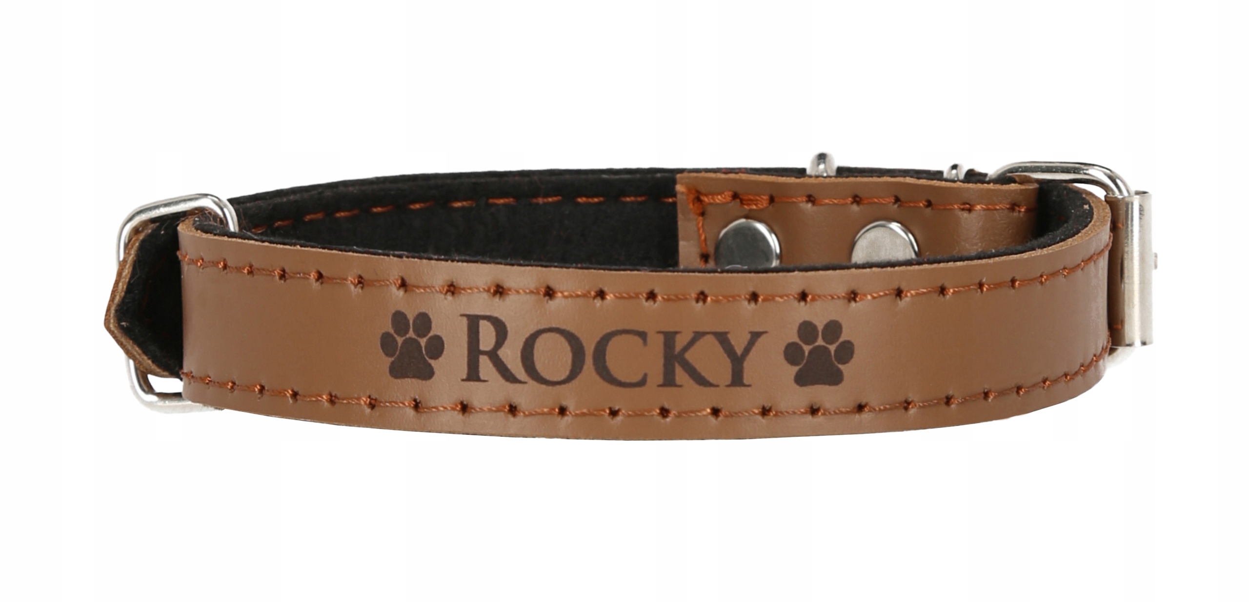 

Obroża Skórzana Grawer roz. 33-41cm
