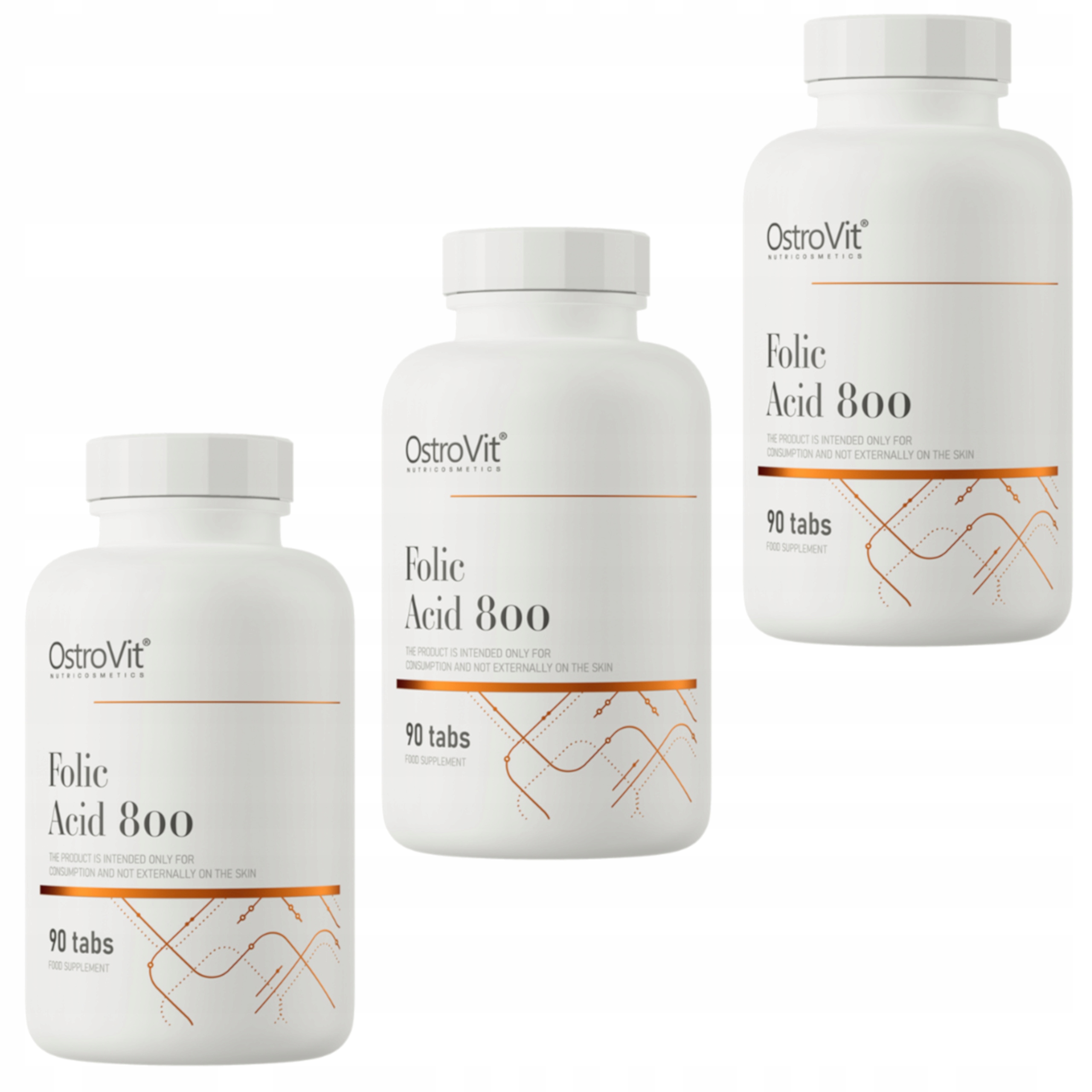 Ostrovit Folic Acid 800 270t Kyselina Listová 800 Mcg Vitamín B9 Těhotenství Fólie