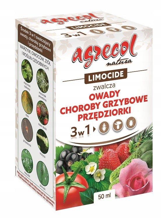 

Limocide 50 ml Agrecol Natura 3 w 1 owady choroby
