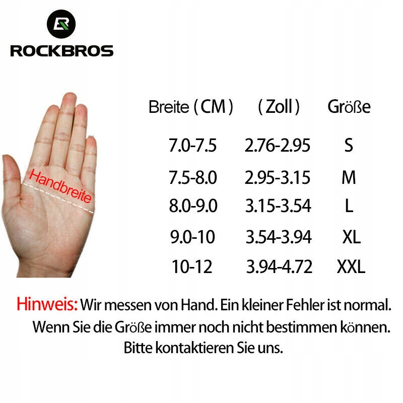 Rękawiczki na rower bez palców ROCKBROS S143-BKXXL Rozmiar XXL