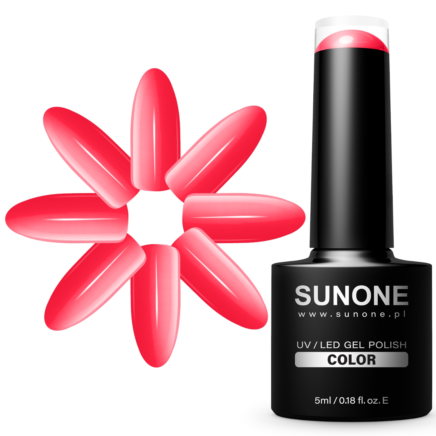 

Sunone Neonowy Lakier Hybrydowy C02 Różowy