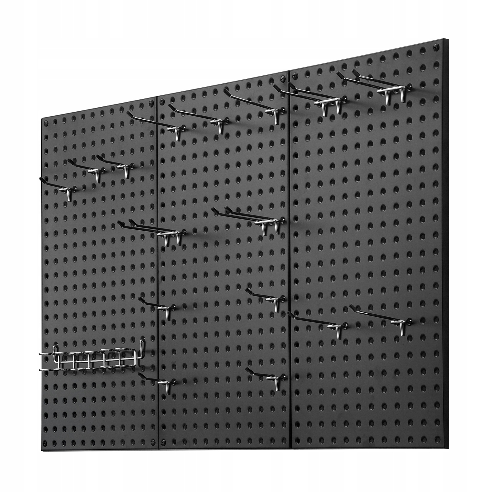 Vevor Tool Wall Sada 3 Kusov Oceľový Organizér Na Stenu 61X30CM Čierny