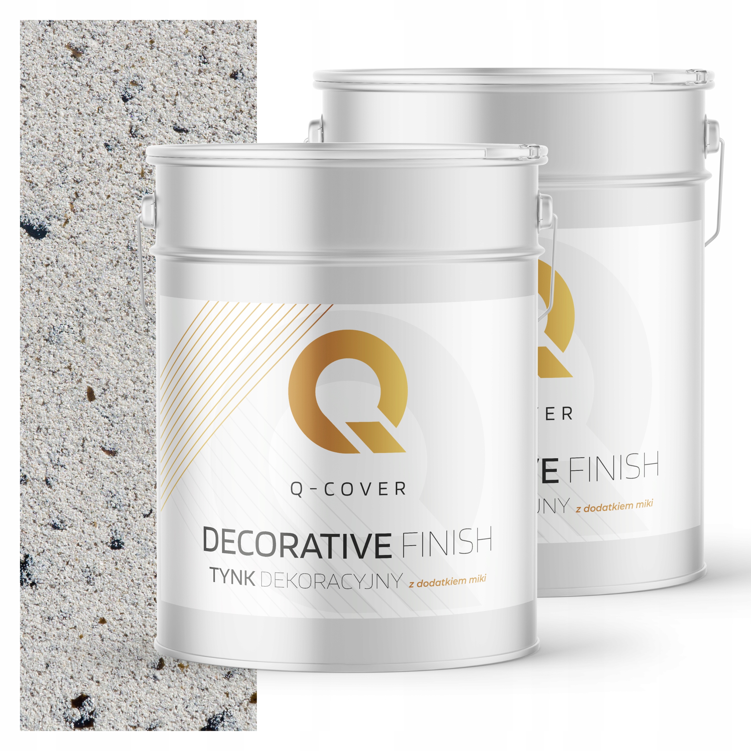 Mozaiková Omítka Jemnozrnná Barva Šedá Světlá S Černou Mikou D902 15 kg