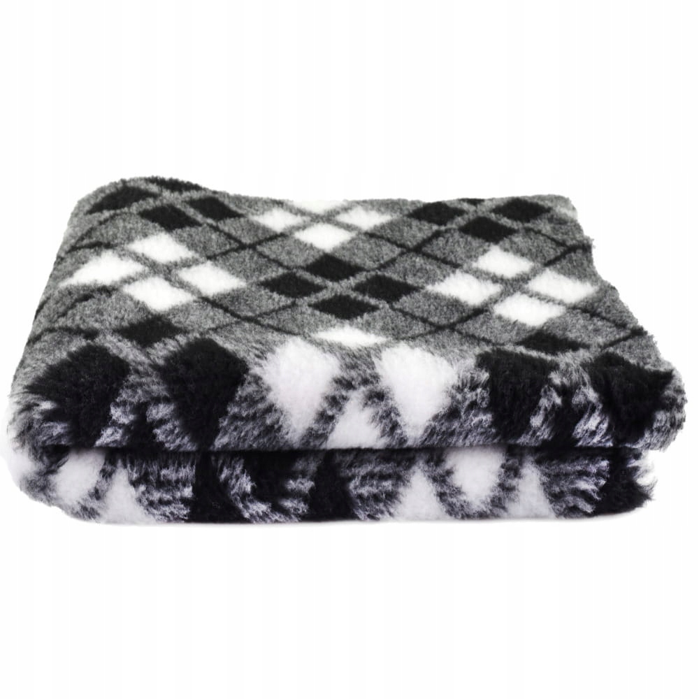DryBed Blovi VetBed A+ pelíšek šedá mřížka velikost: M 100 cm x 75 cm