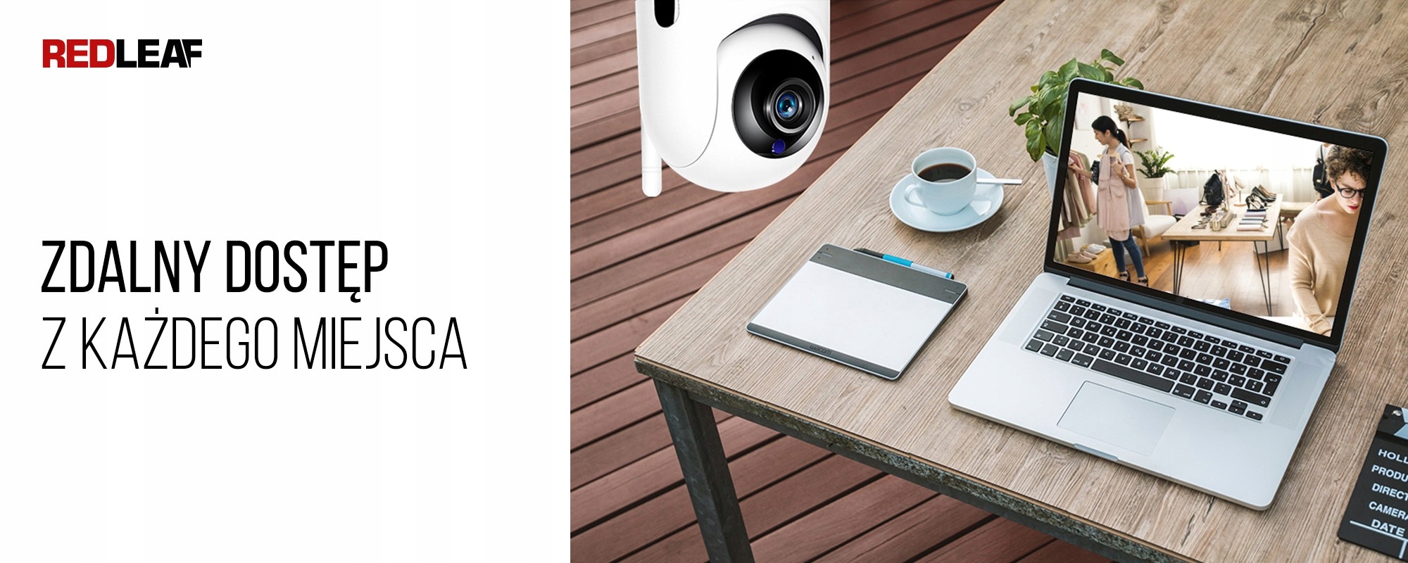 Kamera WiFi do monitoringu domu Redleaf IP Home Ca Obudowa kopułkowa (dome)