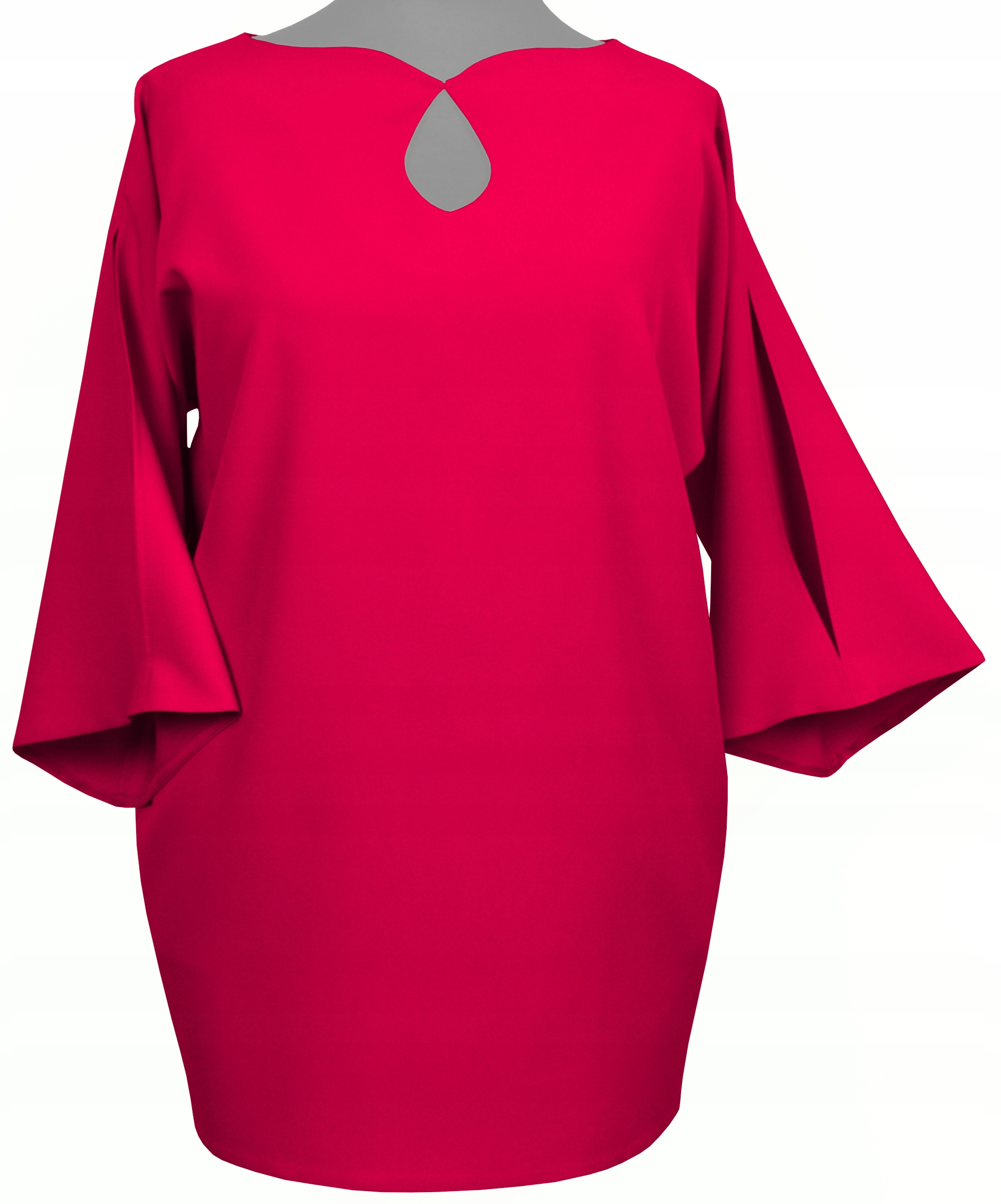 

Bluzka damska tunika fuksja plus size 48