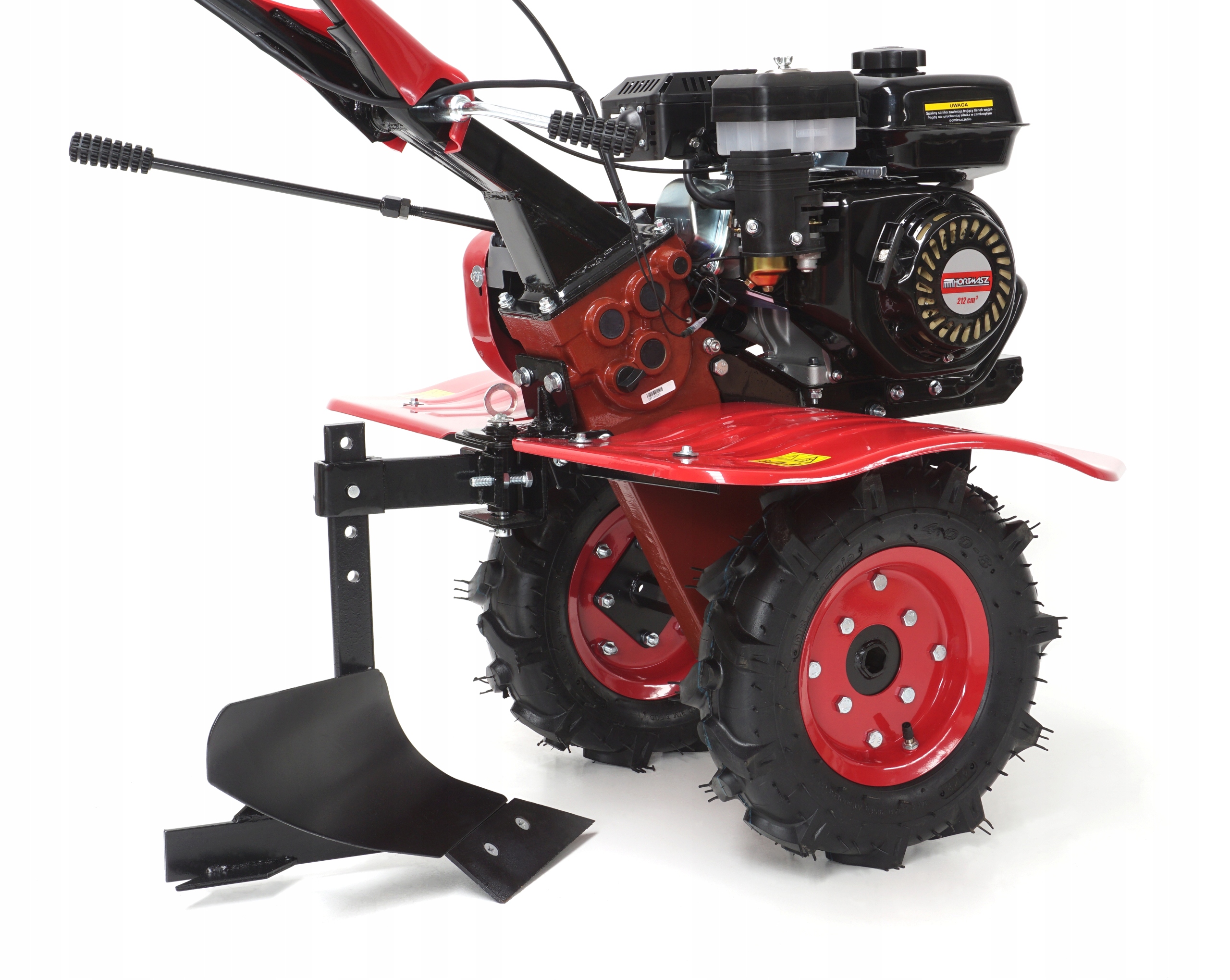 Glebogryzarka Hortmasz 100 cm 4000 W 7 KM pług+koła metalowe+obsypnik Głębokość robocza max 300 mm