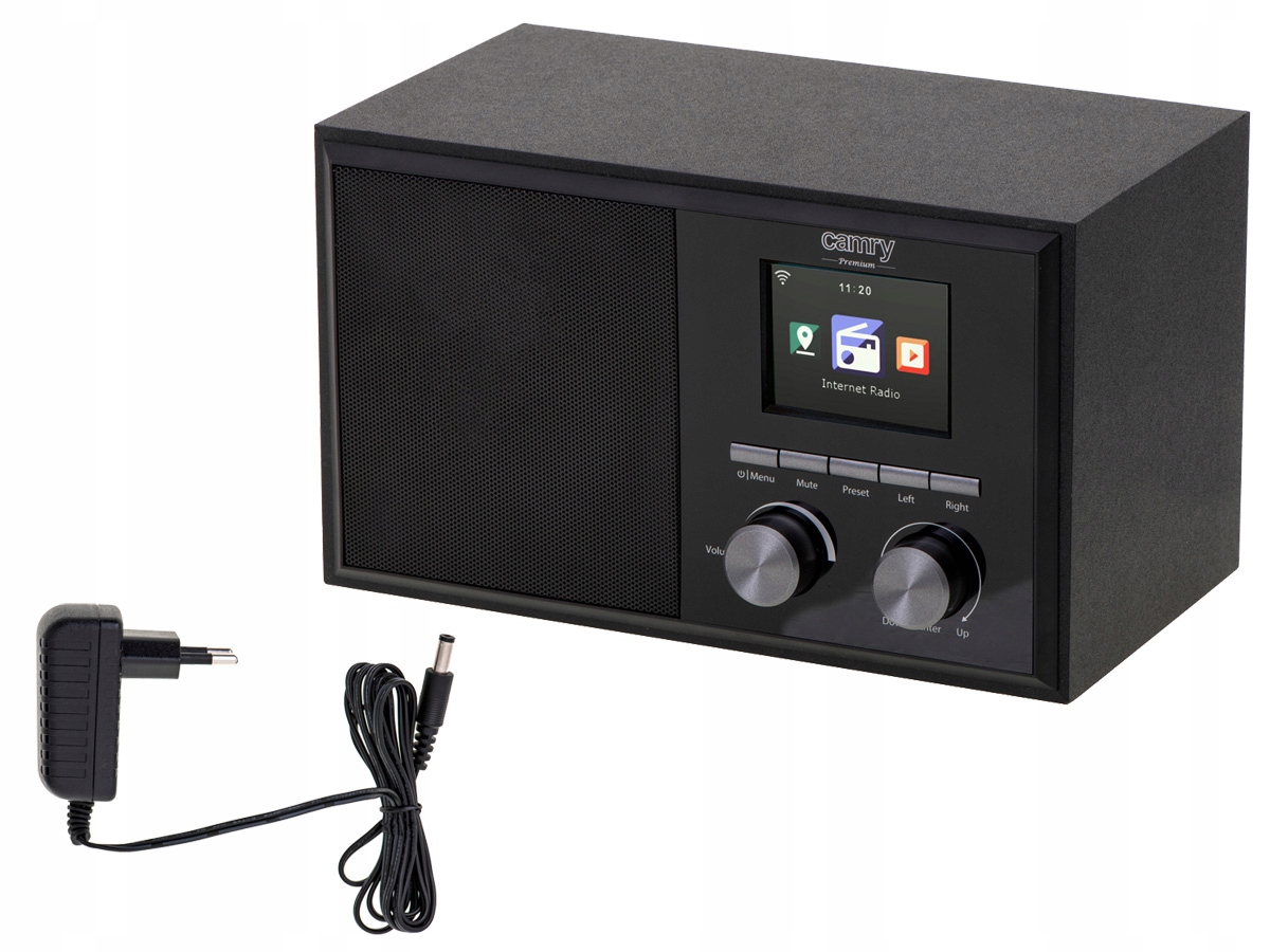 PRZENOŚNE RADIO INTERNETOWE DAB WIFI LCD 2.4'' AUX Liczba zapamiętywanych stacji 10