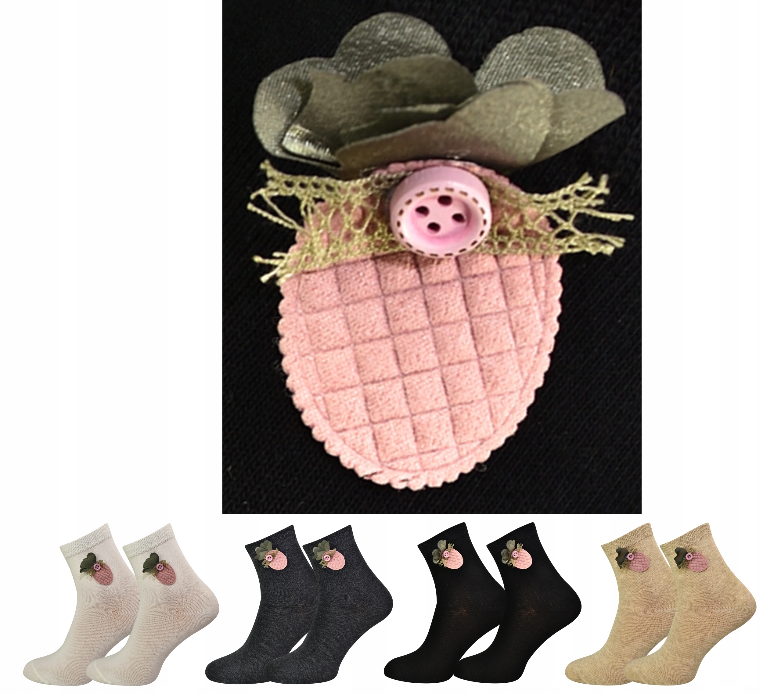 

4x Skarpety dam. Premium 38-41 Bawełna 320-002