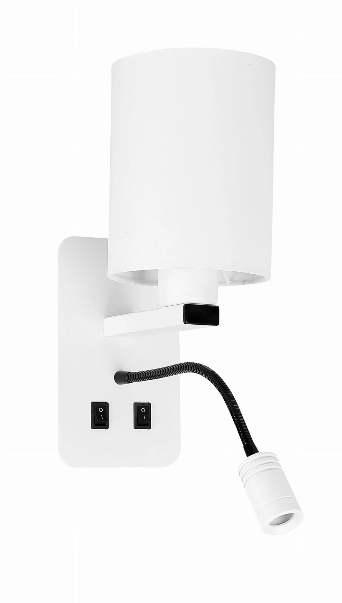 Candellux Nástenné svietidlo Magnum 2x Led E27, bielo-čierne, 3200K