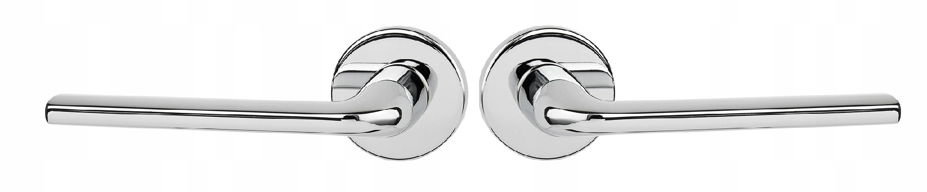 Klika na dveře komplet rozety štítek Scandi slin kulatá chrom