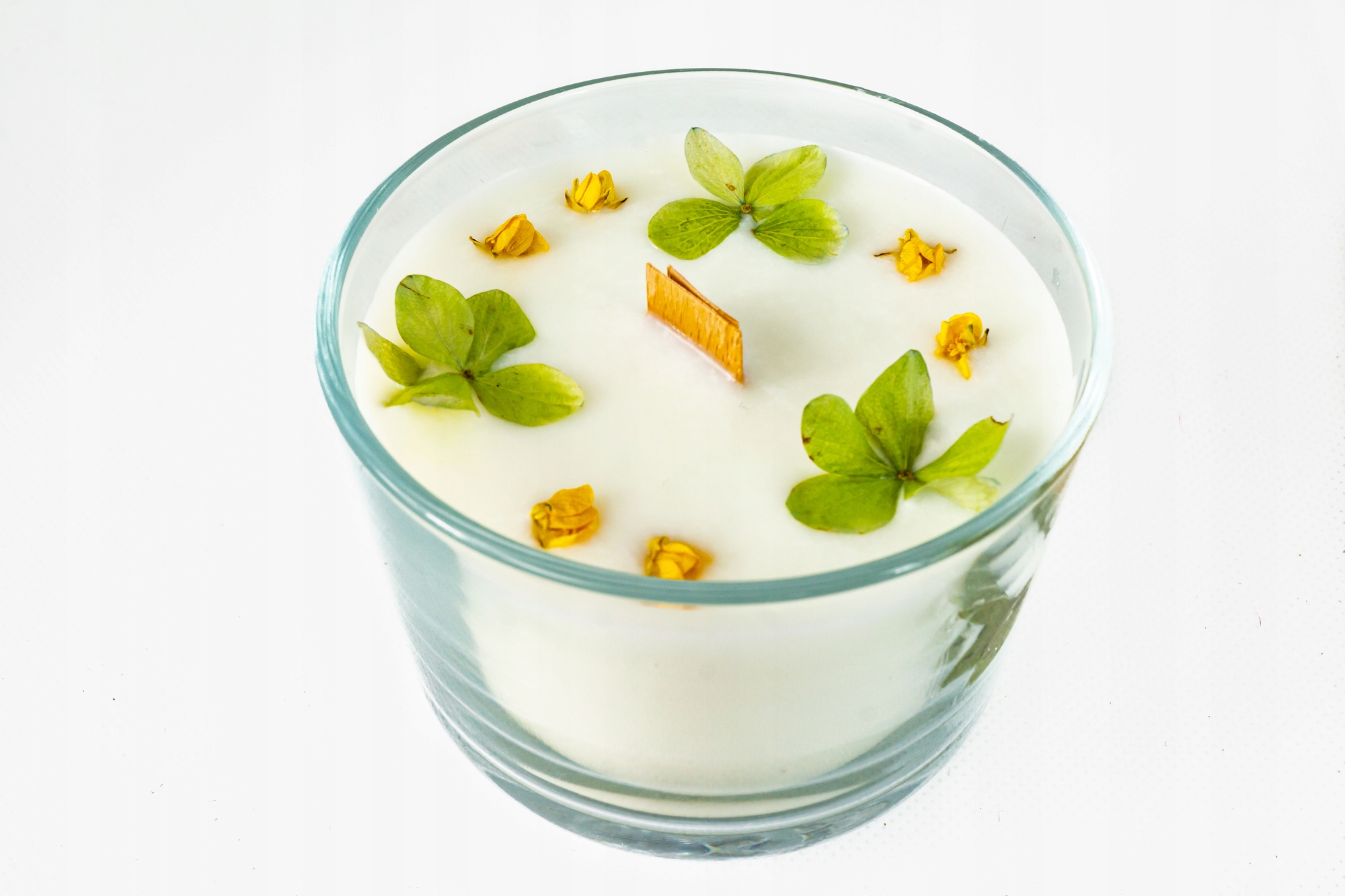 Sójová svíčka, vonná s dřevěným knotem