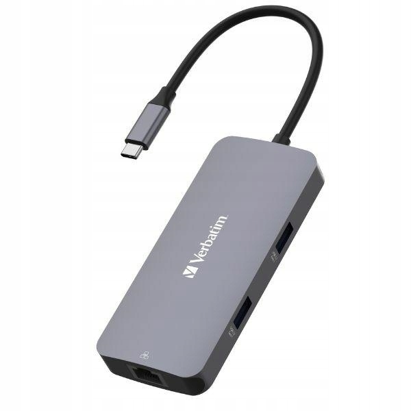Verbatim Adaptér Hub Usb-c Hdmi/usb-c /Eternet/2xUSB-A 3.0 hliník