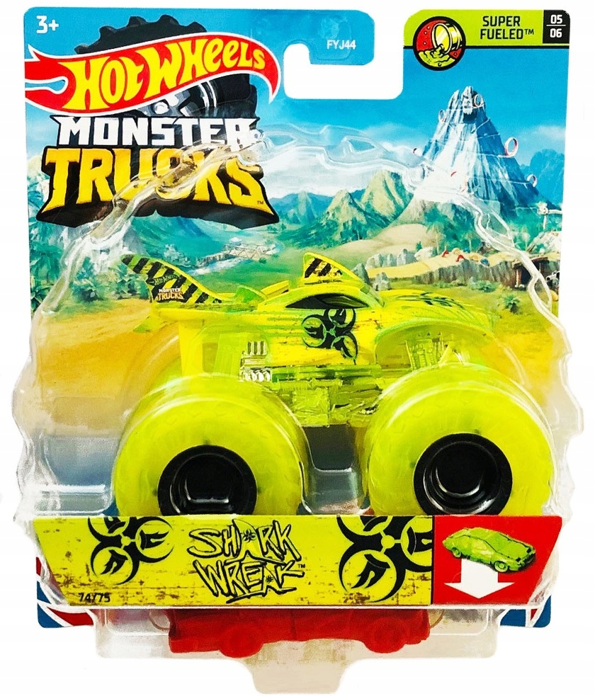 

Hot Wheels Shark Wreak Truck Rekin Monster Trucks