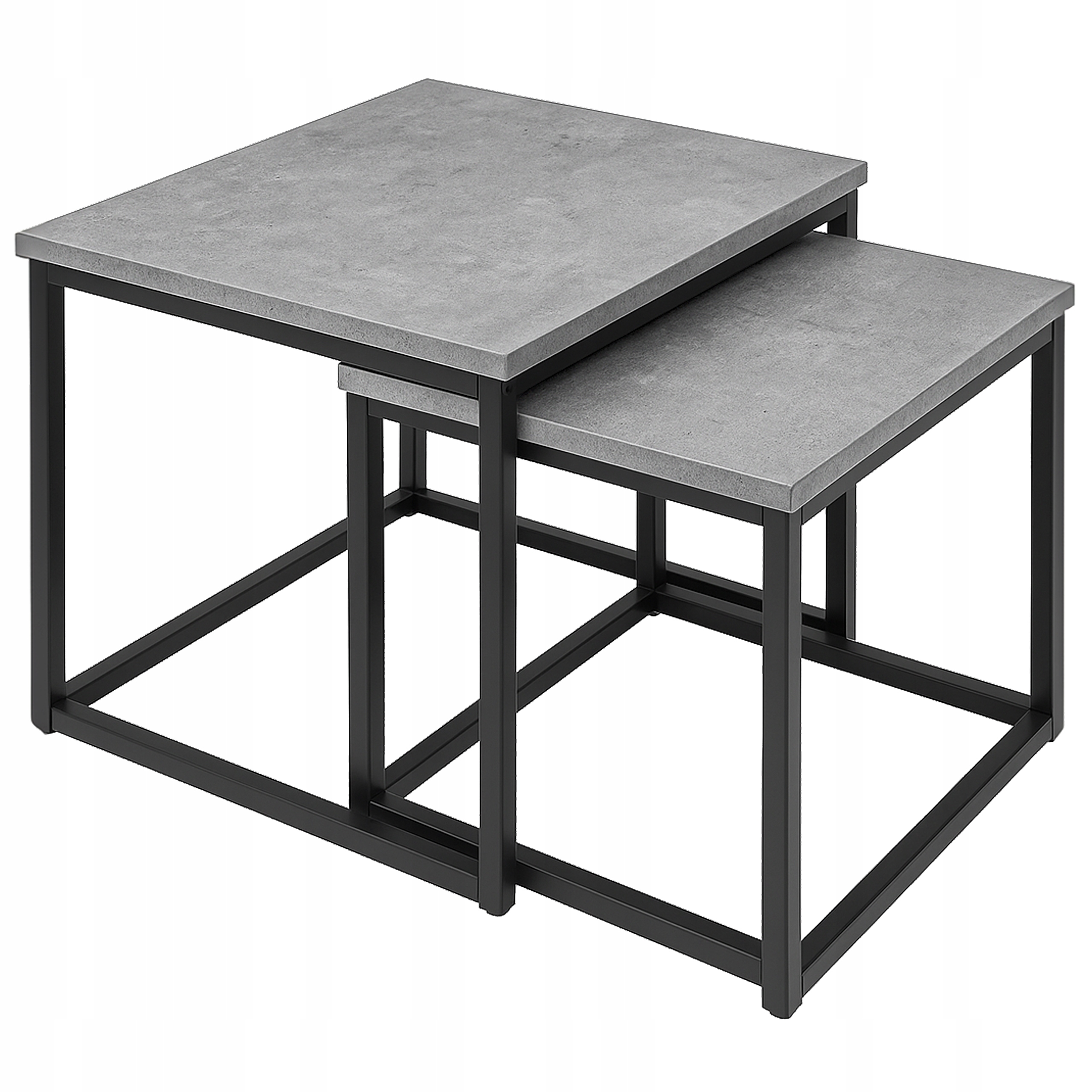 Stolik kawowy Kontrast kwadratowy 50 x 50 x 50,5cm beton (5901386281913 ...