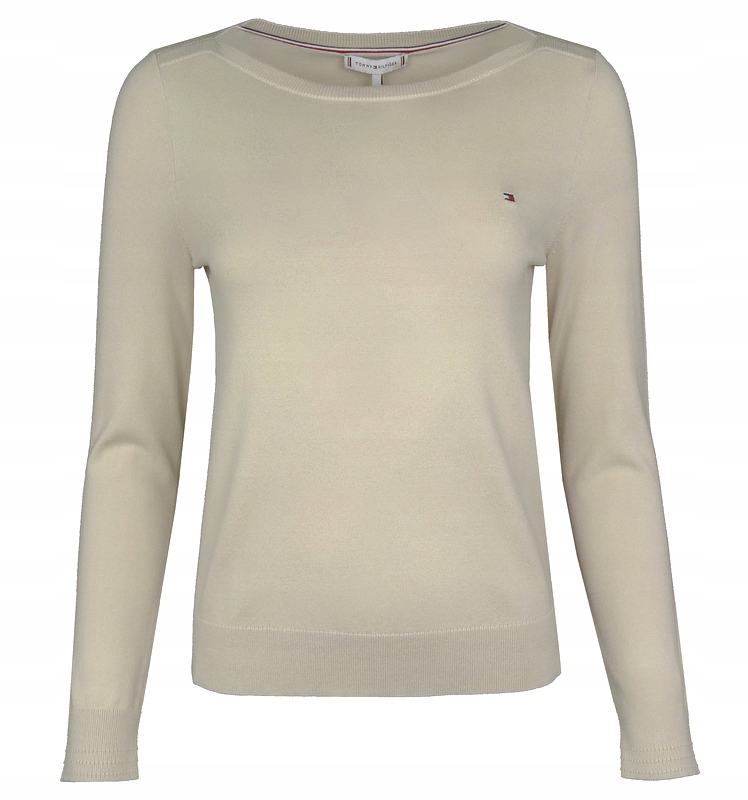 Tommy Hilfiger dámský bavlněný svetr, béžový, M