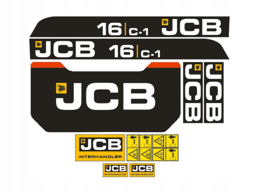 Samolepky samolepka Jcb 16 C-1