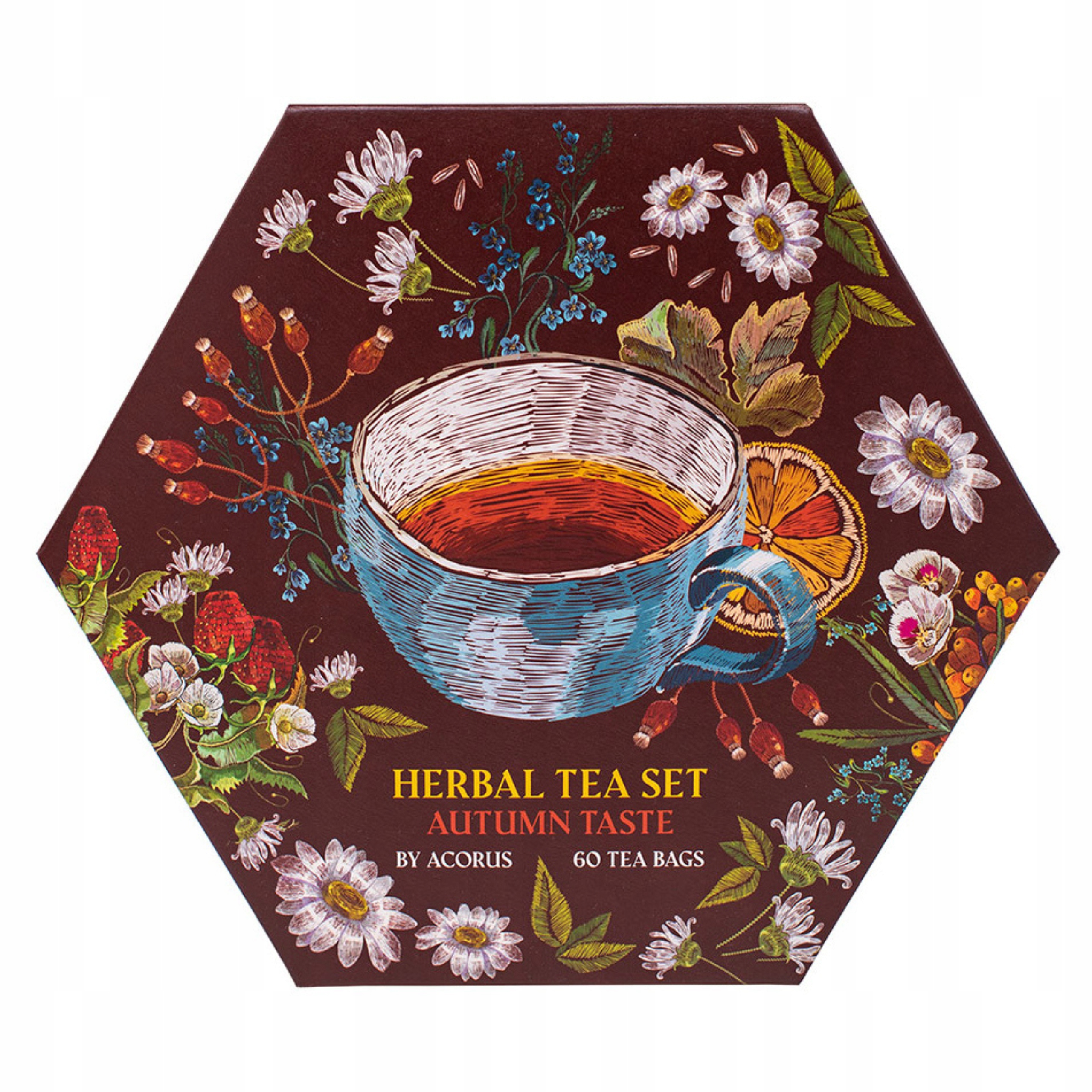 Levně Acorus – sada podzimních čajů – 6 příchutí, 60 sáčků, ideální dárek