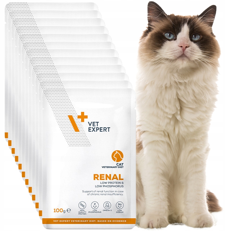 Vet Expert Renal Cat saszetka 12x100g mokra karma weterynaryjna dla kotów