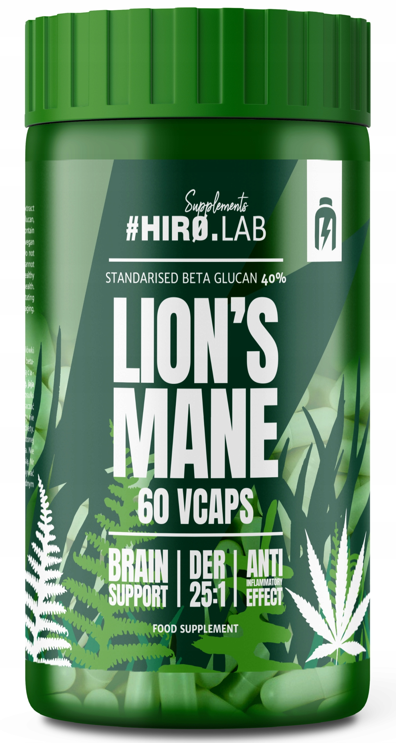 HIROLAB Lion's Mane Extract 25:1 500mg soplówka