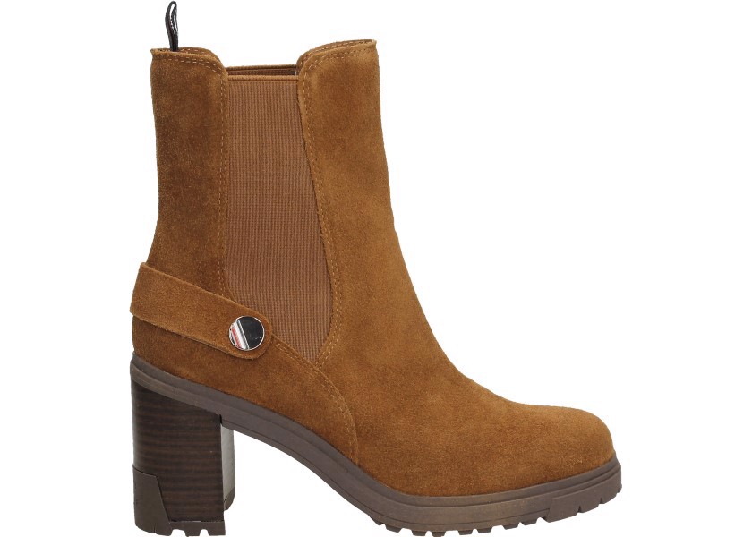 Tommy Hilfiger Kotníkové Boty FW0FW06739 38 Outdoor s vysokým podpatkem