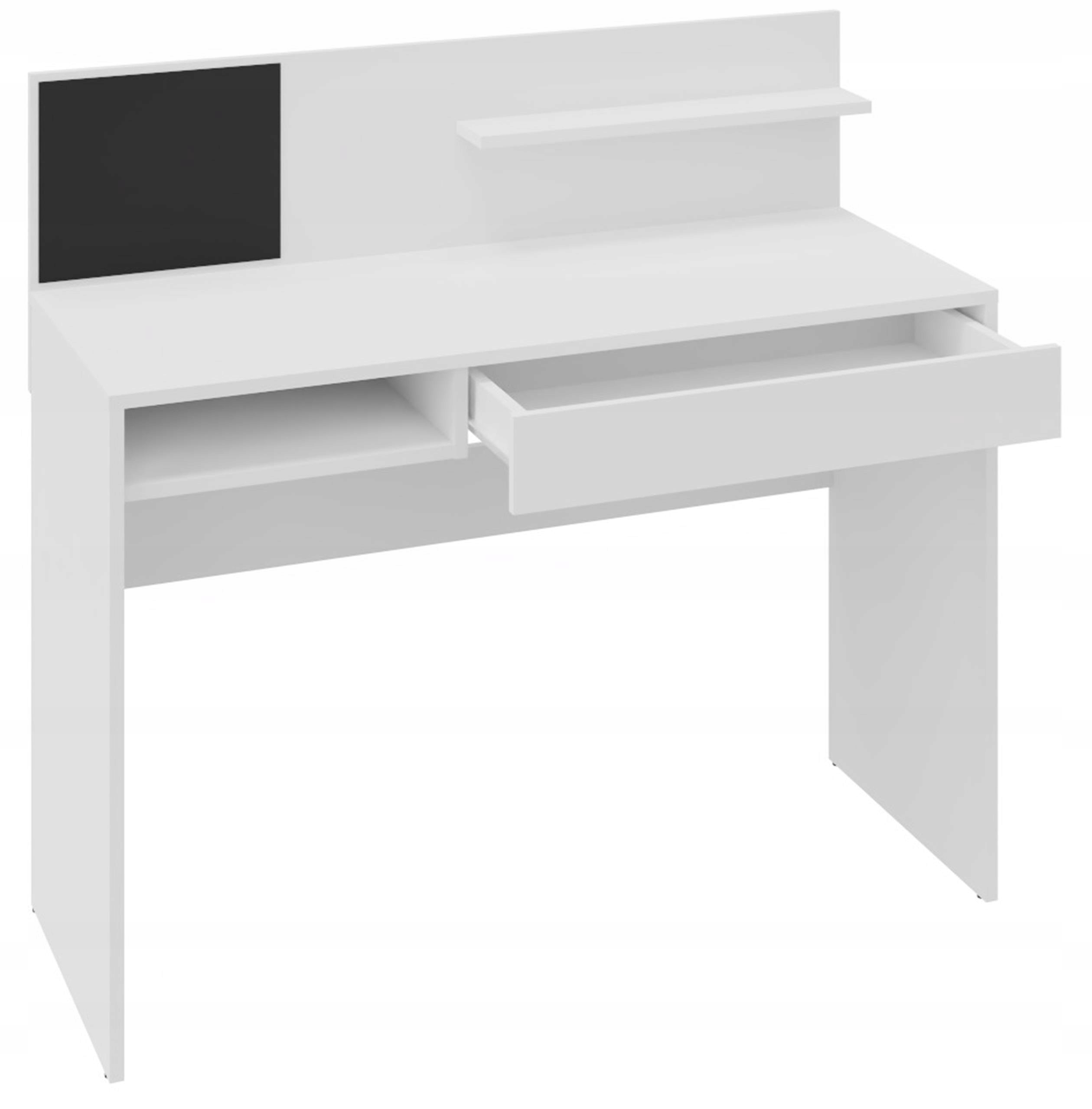 Biurko MAGNET białe 110cm tablica schowek szuflada UFC